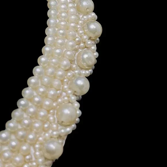 Vintage Glentex Faux Pearl Collar Clothing Accessory (5049) - Picture 5 of 9